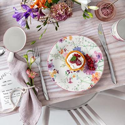Villeroy & Boch Mariefleur Basic Ontbijtbord porselein met bloemen 21 cm Villeroy & Boch Mariefleur Basic Ontbijtbord porselein met bloemen 21 cm