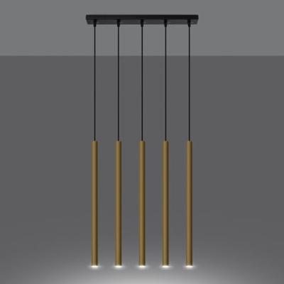 Hanglamp PASTELO 5L goud gepolijst