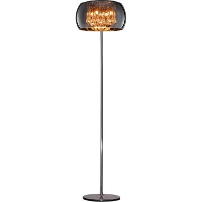 LED Vloerlamp Rond - G9 Fitting - Mat Chroom Aluminium Design