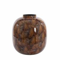Light & Living Vaas 'Milos' 40cm, kleur Bruin - thumbnail