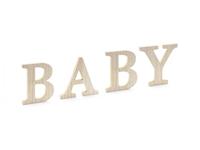 Houten Letters &apos;BABY&apos; - thumbnail