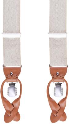 Profuomo Bretels Effen Beige Bruin