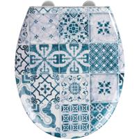 Wenko Wc-bril Wild West 37 X 44,5 Cm Duroplast Blauw/wit - thumbnail