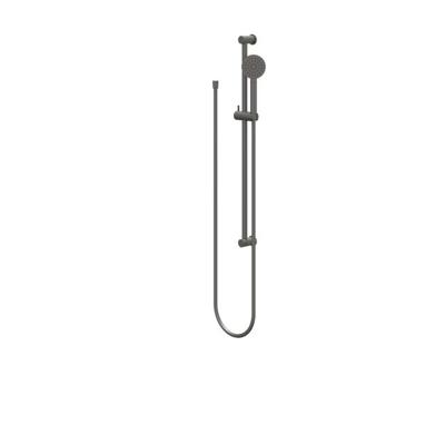 IVY Glijstangset - met handdouche - rond - satin spray - doucheslang 150cm - Geborsteld metal black PVD 6901136