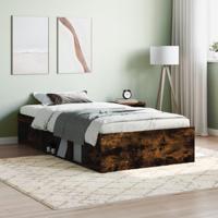 Bedframe gerookt eikenkleurig 90x190 cm - thumbnail