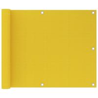 Balkonscherm 75x600 cm HDPE geel - thumbnail