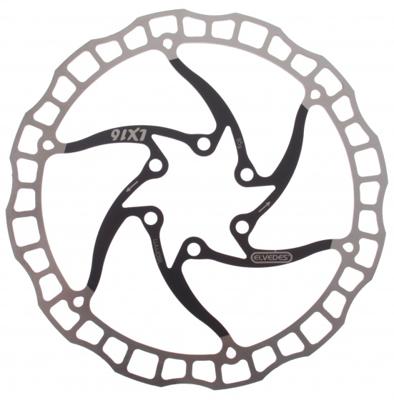 Elvedes remschijf lx16 one piece 160mm zwart