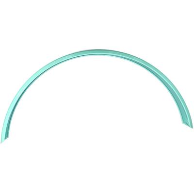 TOM achterspatbord Urban 28 inch 60 mm staal turquoise