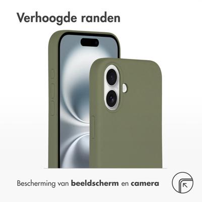 Accezz Liquid Silicone Backcover met MagSafe iPhone 16 Telefoonhoesje