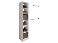 VCM Kledingkast Dacho (Kledingrek 2 stangen, Wit) - thumbnail