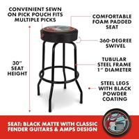 Fender Guitars & Amps Pick Pouch 30" Barstool Black/Black gitaarkruk (76 cm) - thumbnail