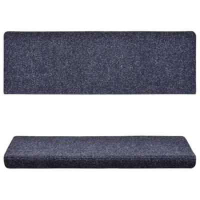 VidaXL Trapmatten zelfklevend 15 stuks 65x21x4 cm blauw rechthoekige rand