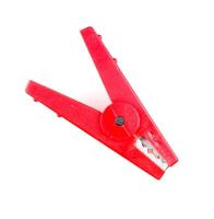 Krokodillenklem rood - thumbnail