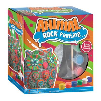 Creative Craft Group Stenen schilderen uil verfset, 8dlg.