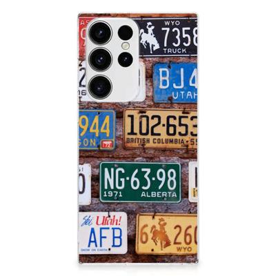 Samsung Galaxy S23 Ultra | Siliconen hoesje | met foto Kentekenplaten Samsung Galaxy S23 Ultra | Siliconen hoesje | met foto Kentekenplaten
