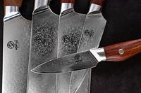 Homizu Baranoki messenset - 3-delig - damascus messen - japanse messen - thumbnail