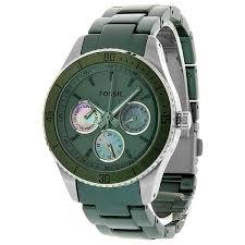 Horlogeband Fossil ES3039 Aluminium Groen 18mm Horlogeband Fossil ES3039 Aluminium Groen 18mm