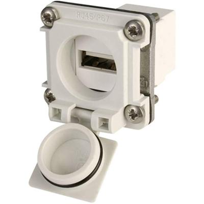 Telegärtner 100022951 USB-flensset variant 6 Koppeling, inbouw Lichtgrijs 1 stuk(s)