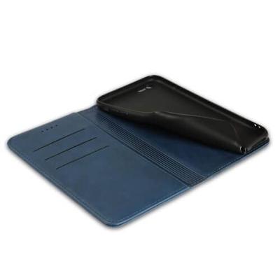 Casecentive Leren Wallet case iPhone 7 / 8 / SE 2020 blauw