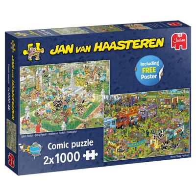Jumbo legpuzzel Jan van Haasteren 2-in-1 Food Truck Festival 1000 stukjes