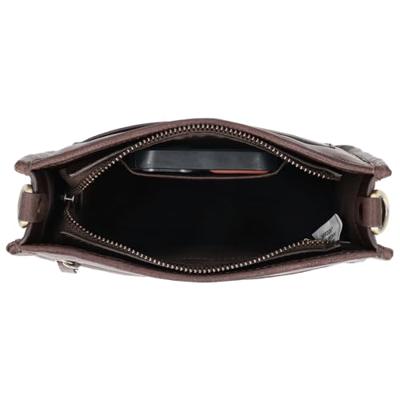 Hide & stitches jura crossbodytas-Dark Brown