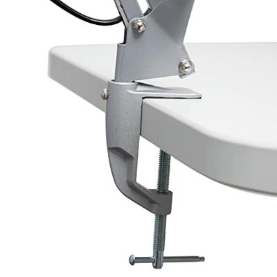 MAULstudy bureaulamp, met tafelklem, zilver