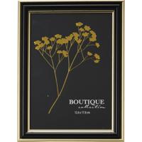 Home & Styling Fotolijst kunststof zwart/goud 15x20cm - thumbnail