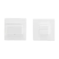 Hdd Pro WC Garnituur Square 48 Mm Wit Structuur - thumbnail