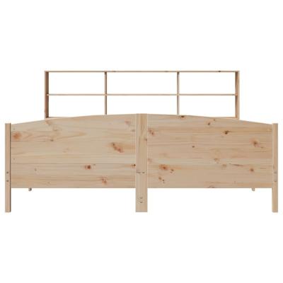 Bed met boekenkast zonder matras massief grenenhout 180x200 cm