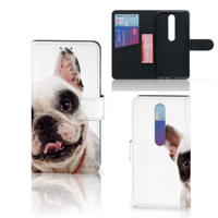 Nokia 6.1 (2018) Telefoonhoesje met Pasjes Franse Bulldog - thumbnail