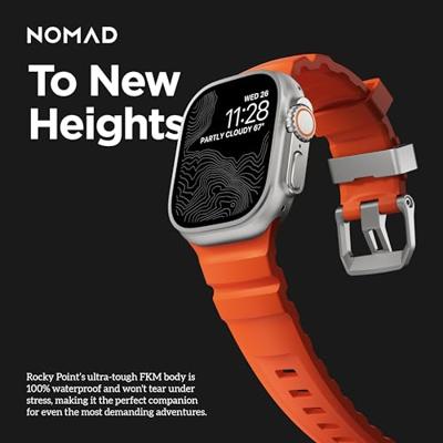 Nomad Rocky Point band / natural hardware (45-49mm) - Magma Nomad Rocky Point band / natural hardware (45-49mm) - Magma