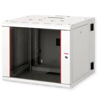 ROLINE 19-inch wandbehuizing Pro 9 U, 600x600 BxD tweedelig draaibaar grijs - thumbnail