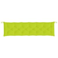 VidaXL Tuinbankkussens 2 st 200x50x7 cm oxford stof heldergroen - thumbnail