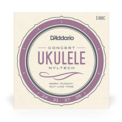 D'Addario EJ88C Nyltech snarenset voor concert ukelele D'Addario EJ88C Nyltech snarenset voor concert ukelele