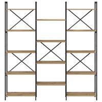 Boekenkast artisanaal eikenkleurig 156 x 25 x 167.5 cm - thumbnail