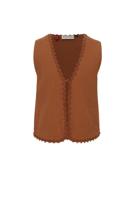 LOOXS Little Meisjes gilet - Caramel - thumbnail