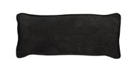 WOOOD Sierkussen 'Bean' 30 x 70cm, Recycle leer, kleur Zwart - thumbnail