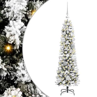 VidaXL Kunstkerstboom met 150 led wit 120 cm pvc en metaal en plastic