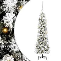 Kunstkerstboom met 150 LED Wit 120 cm PVC en Metaal en Plastic - thumbnail
