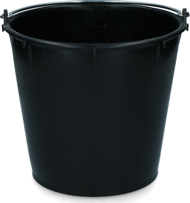 Emmer 7 l met beugel Zwart Emmer 7 l met beugel Zwart