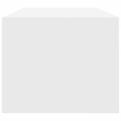 TV-meubel 80x31x25,5 cm bewerkt hout wit