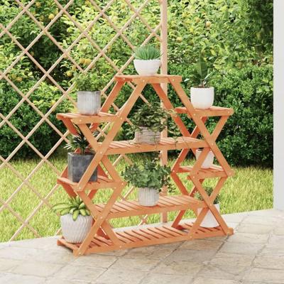 VidaXL Plantenstandaard 110x25x105 cm massief vurenhout