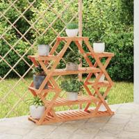 VidaXL Plantenstandaard 110x25x105 cm massief vurenhout - thumbnail