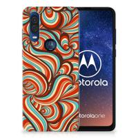 Motorola One Vision Hoesje maken Retro - thumbnail
