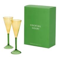 Urban Nature Culture - Cocktail Hour! - Champagneflute set/2 h24cm - thumbnail