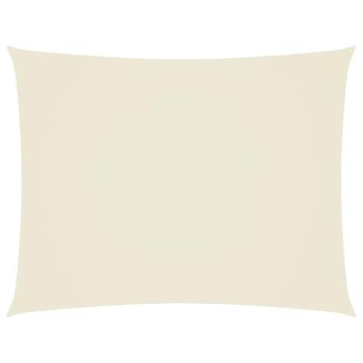 Zonnescherm rechthoekig 4x6 m oxford stof crèmekleurig