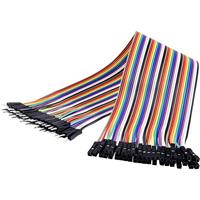 Renkforce JKMF403 Jumperkabel Arduino, Banana Pi, Raspberry Pi [40x draadbrug-stekker - 40x draadbrug-connector] 30 - thumbnail