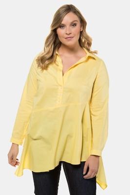 Ulla Popken Tuniek, wijde puntzoom, halve knopenlijst - Grote Maten Ulla Popken Tuniek, wijde puntzoom, halve knopenlijst - Grote Maten