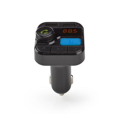 FM-Audiotransmitter voor Auto | Gefixeerd | Handsfree bellen | 0.8 " | LED-Scherm | Bluetooth® | 5.0 V DC / 1.0 A / 5.0 V DC / 2.4 A | Bass boost | Google Assistant / Siri | Zwart - thumbnail