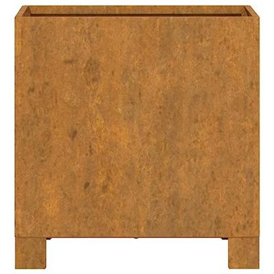 VidaXL Plantenbak met poten roestig 32x30x33 cm cortenstaal